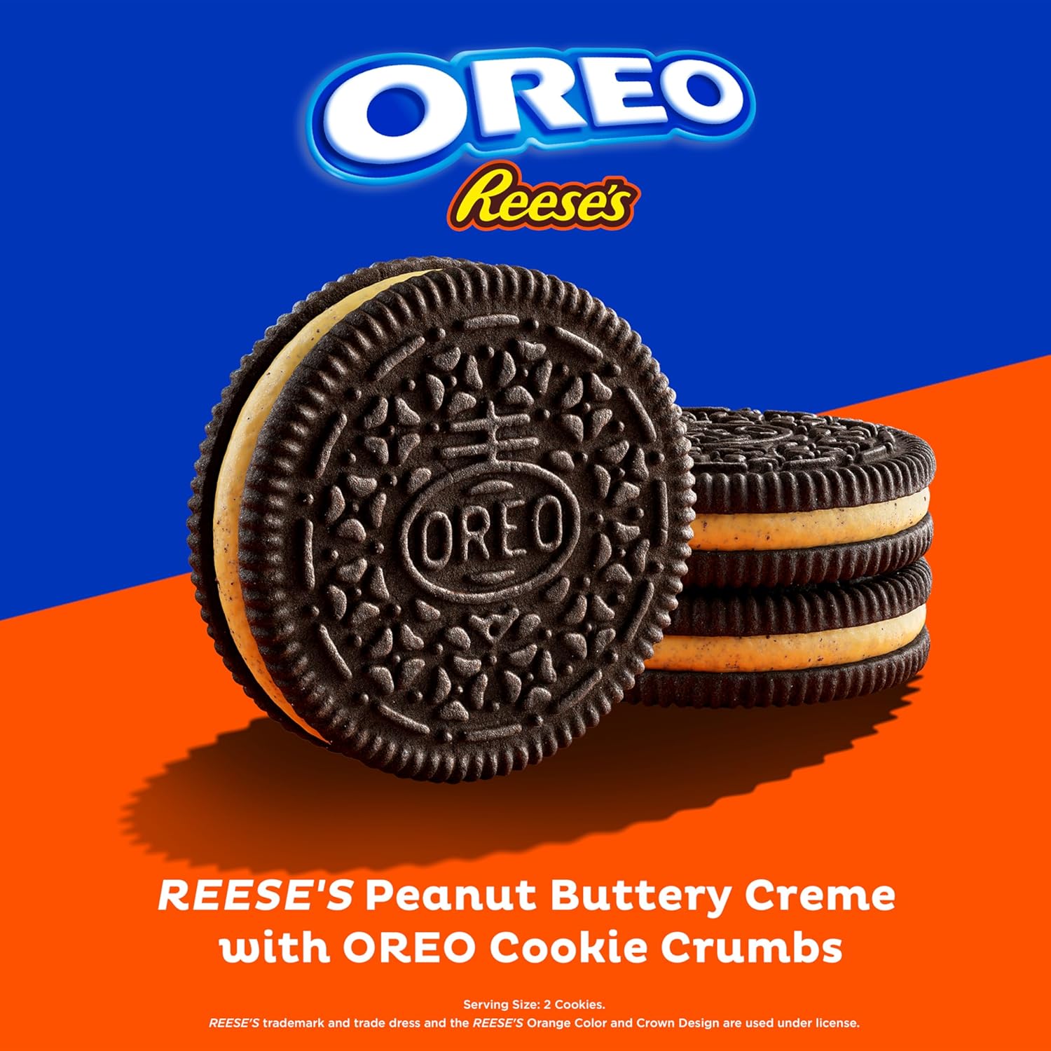 Reese's x Oreo® Peanut Buttery Creme Chocolate Sandwich Cookies