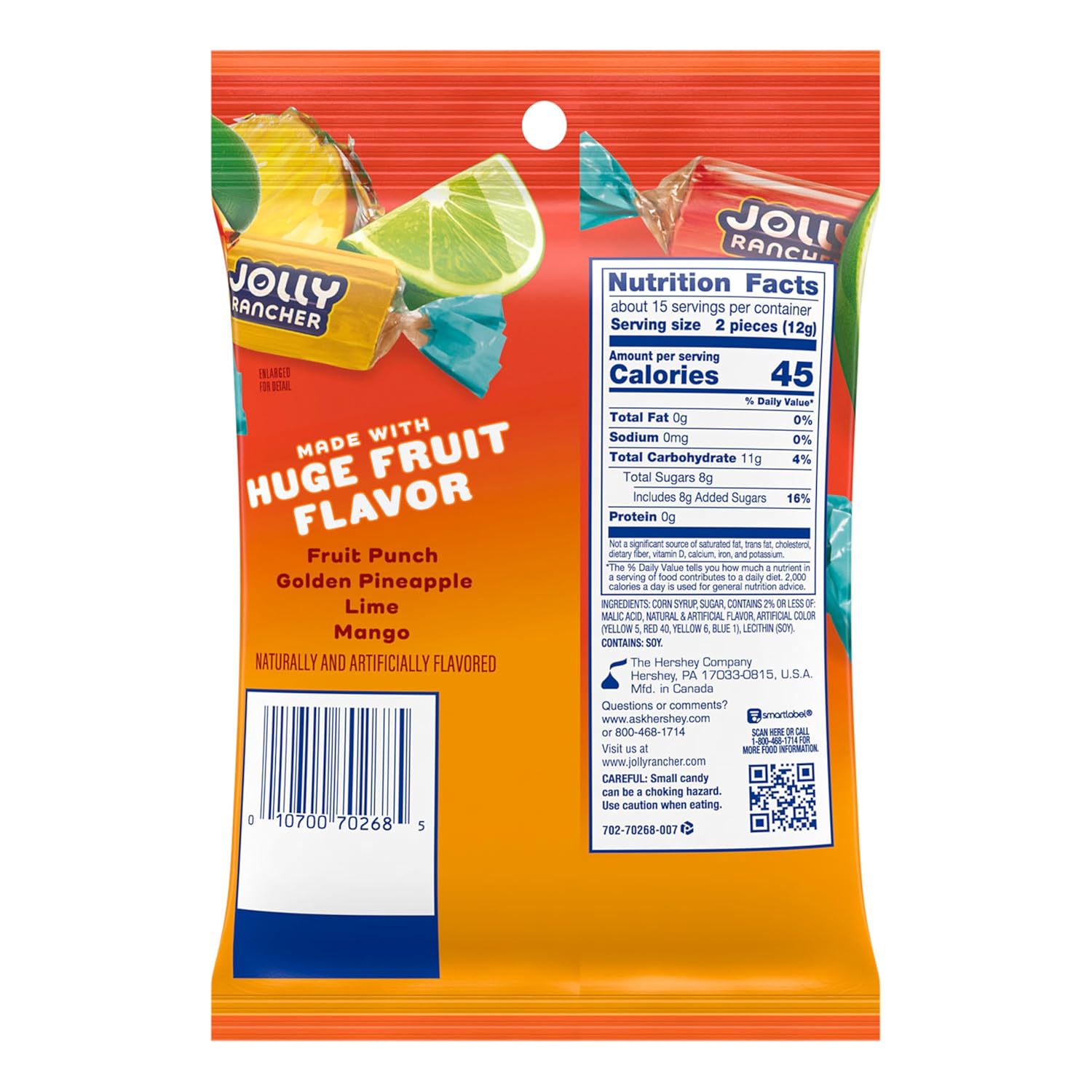 Jolly Rancher Tropical Fruit Flavored Hard Candy
