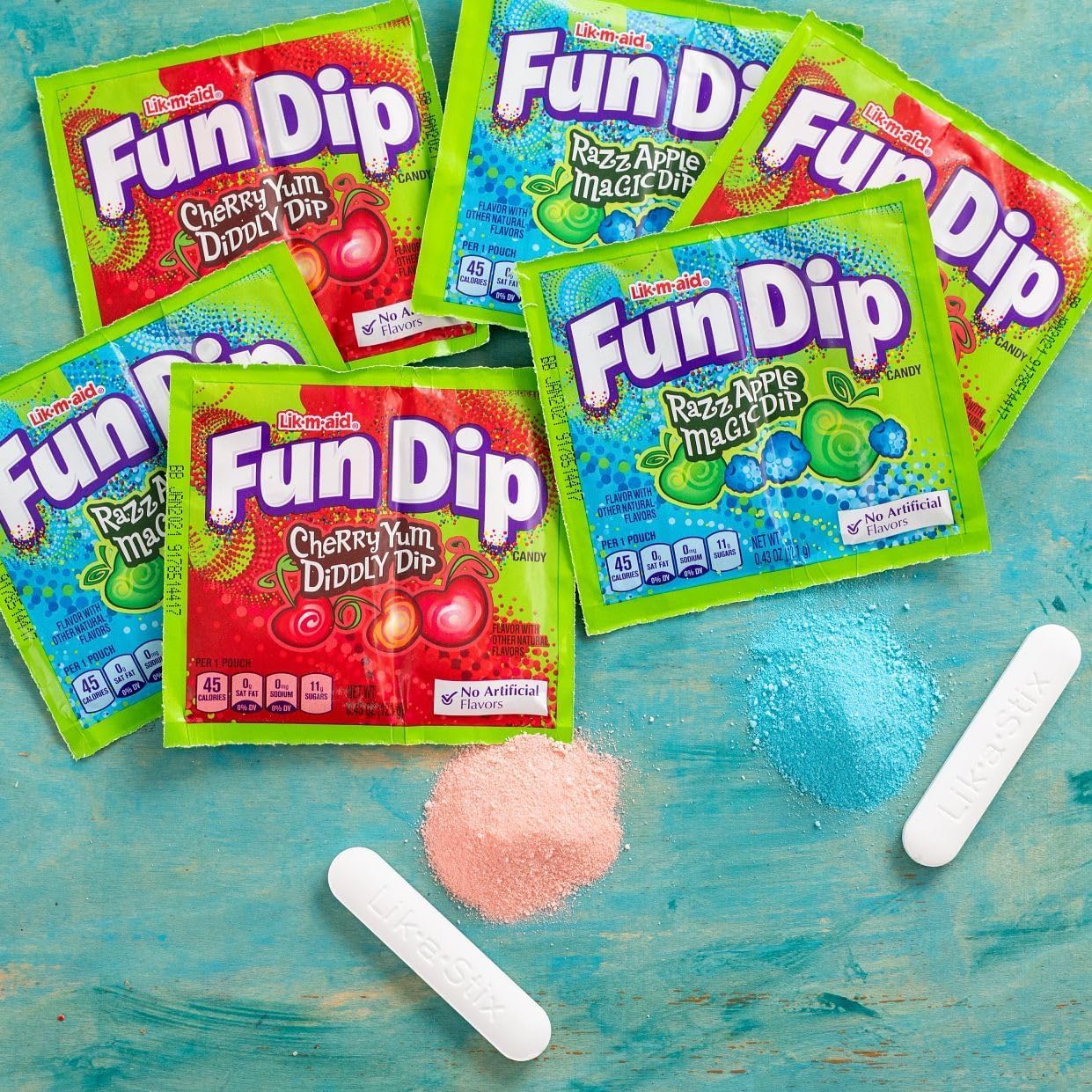 Wonka Fun Dip Assorted Flavour Candy Powder