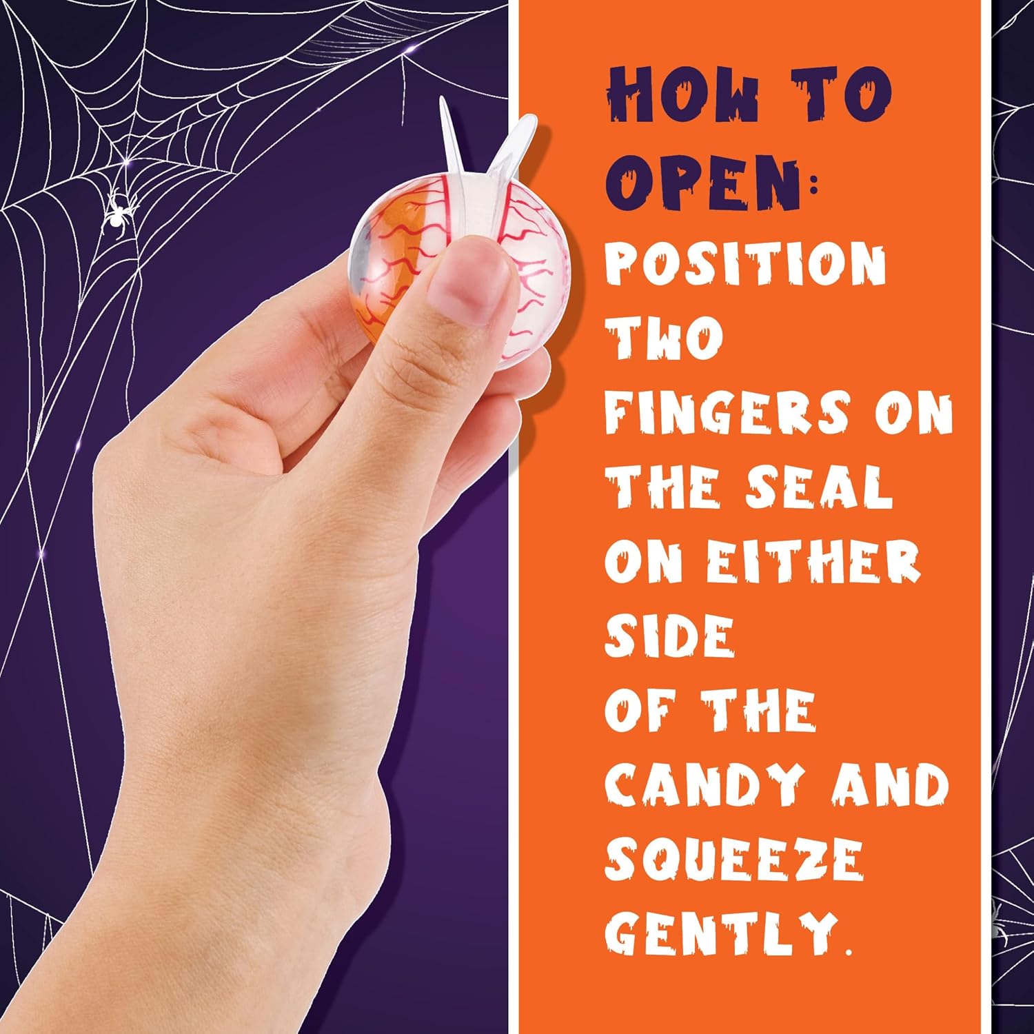 Spooky Halloween Gummy Eyeball with Jelly Filling Candy