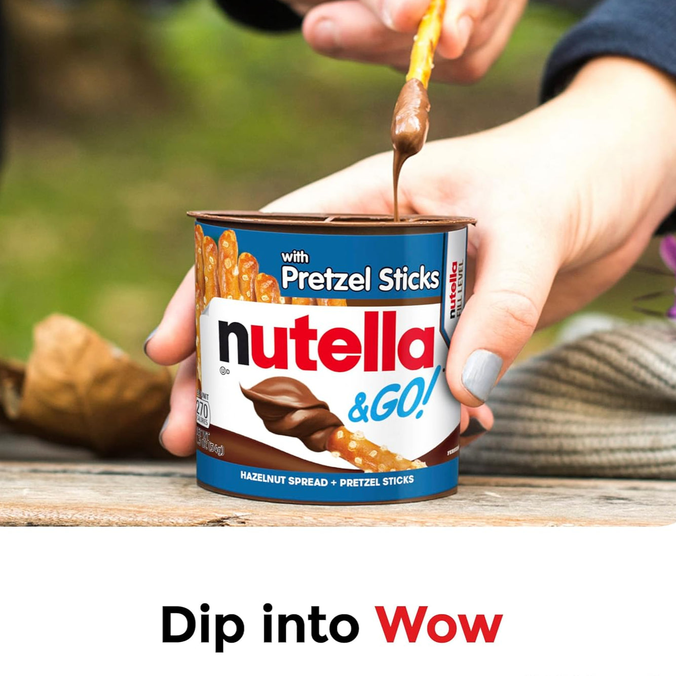 Nutella GO! Hazelnut and Cocoa Spread with Pretzel Sticks