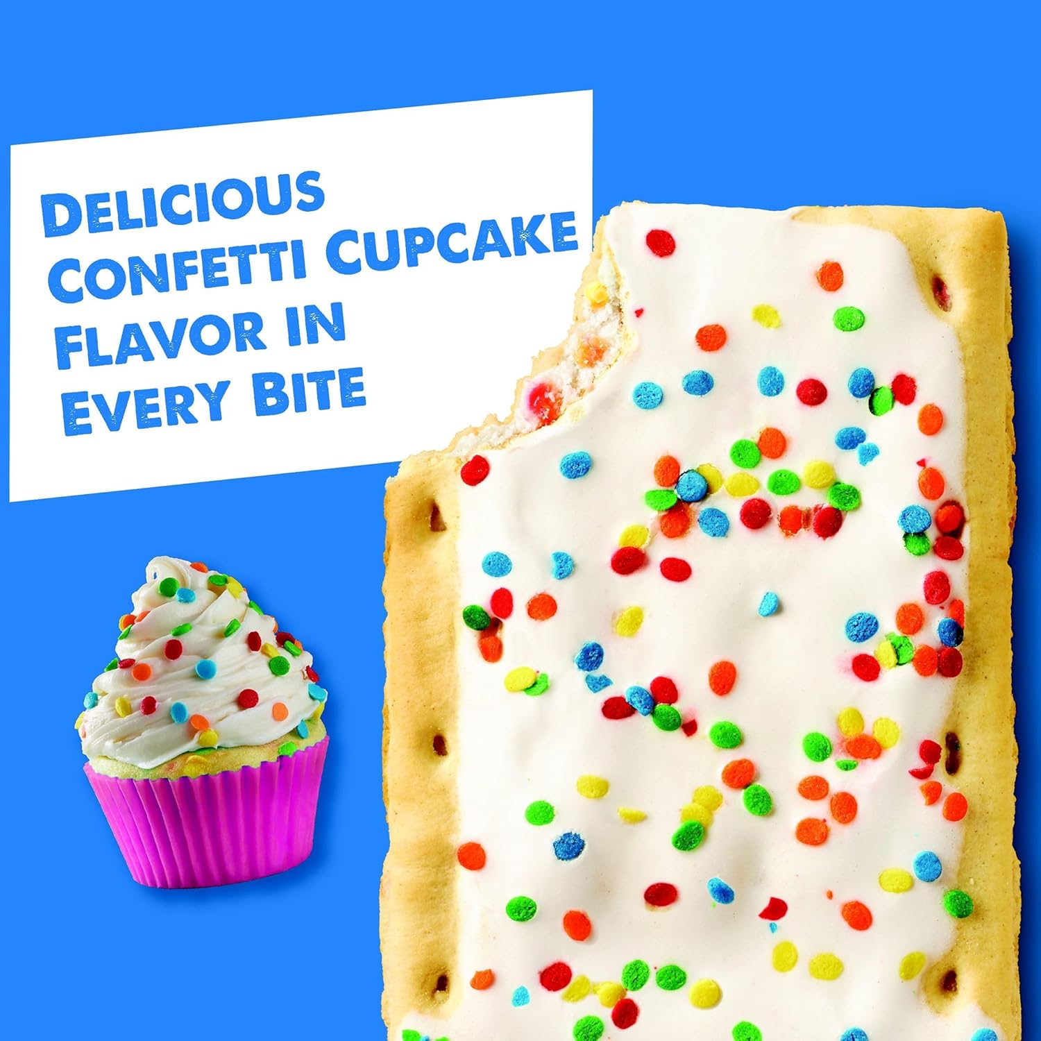 Pop Tarts Frosted Confetti Cupcake Toaster Pastries Box