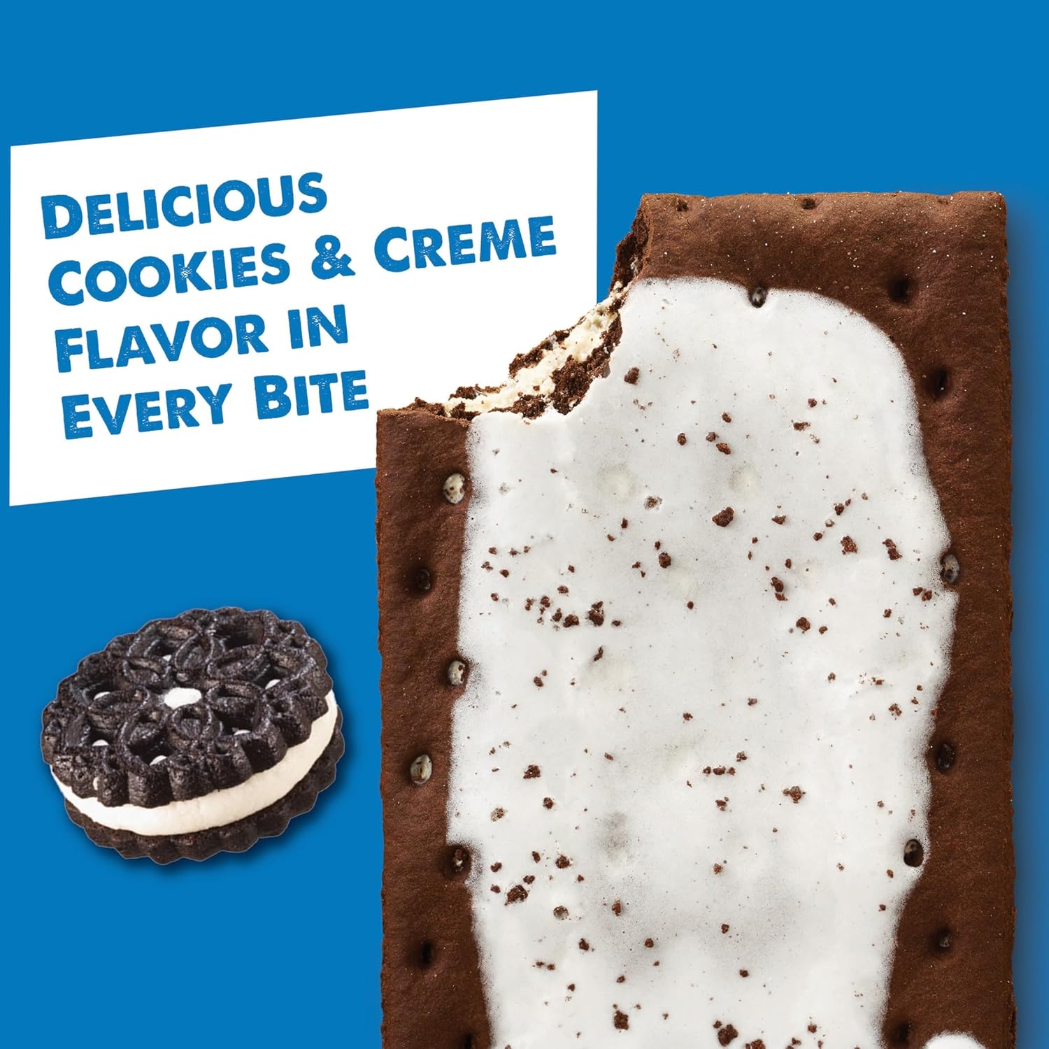 Pop Tarts Frosted Cookies & Creme Toaster Pastries Box