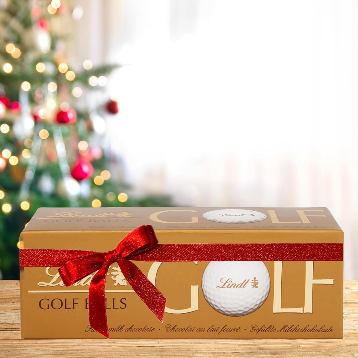 Lindt Milk Chocolate 3 Golf Balls Gift Box