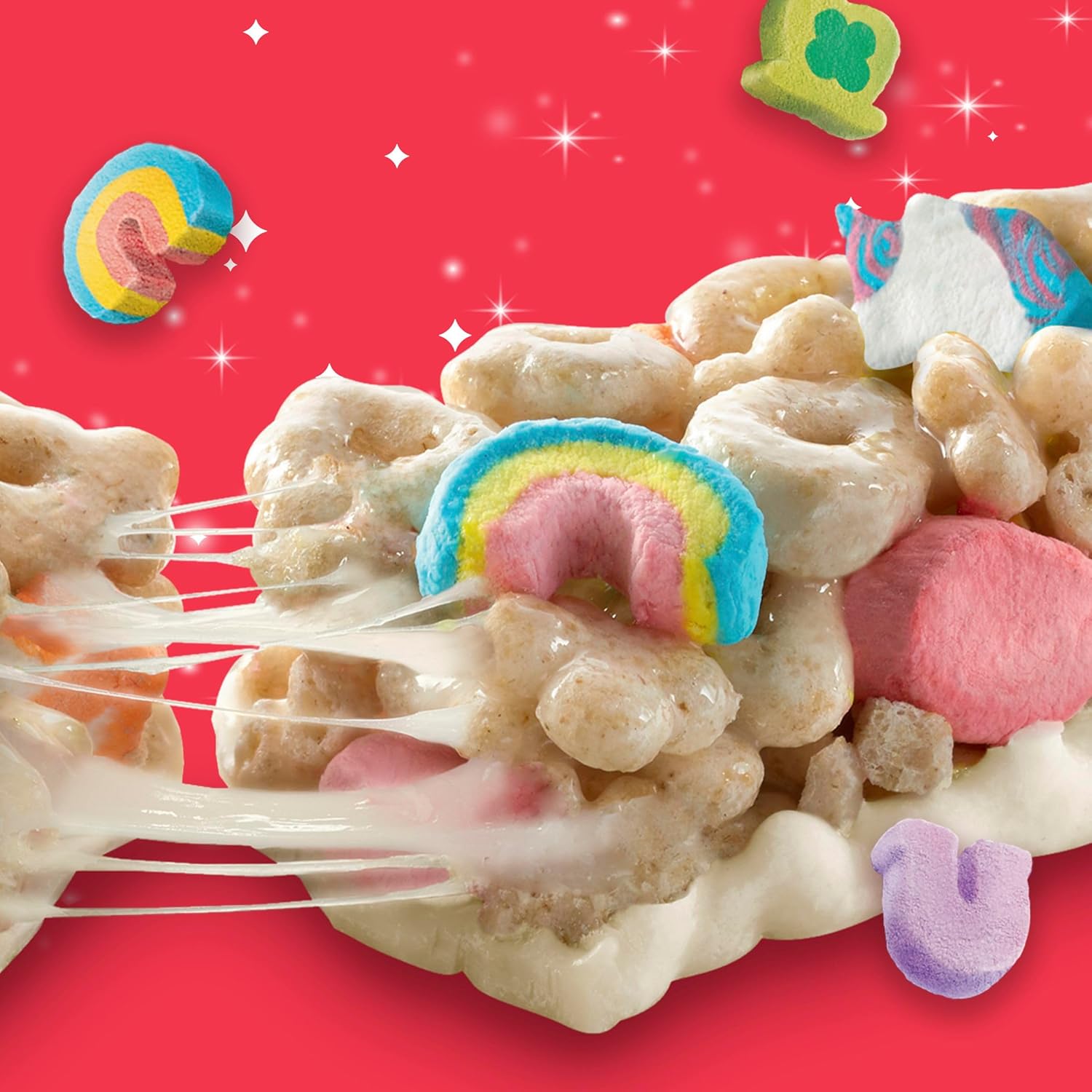Lucky Charms Breakfast Cereal Marshmallow Treat Bars