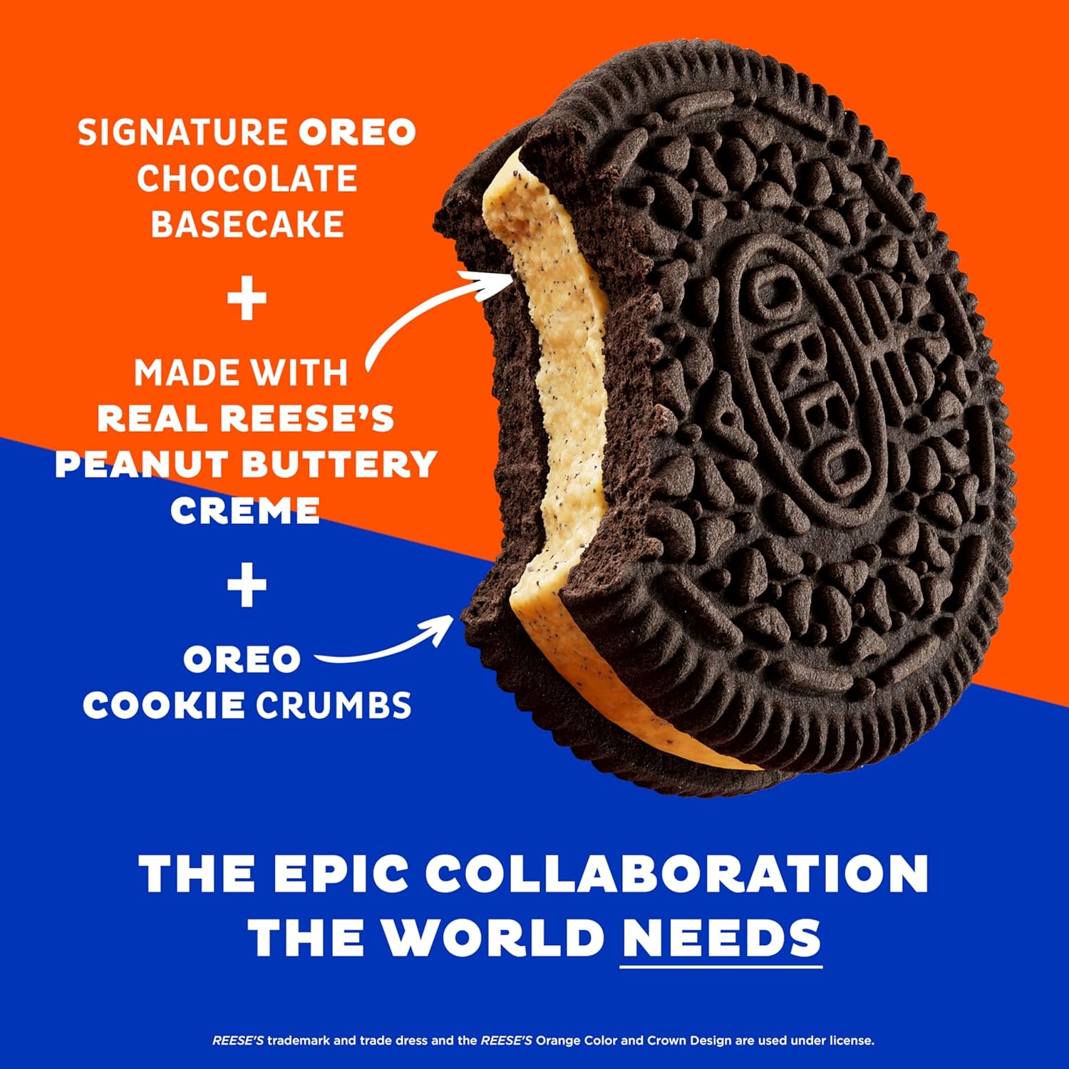 Reese's x Oreo® Peanut Buttery Creme Chocolate Sandwich Cookies
