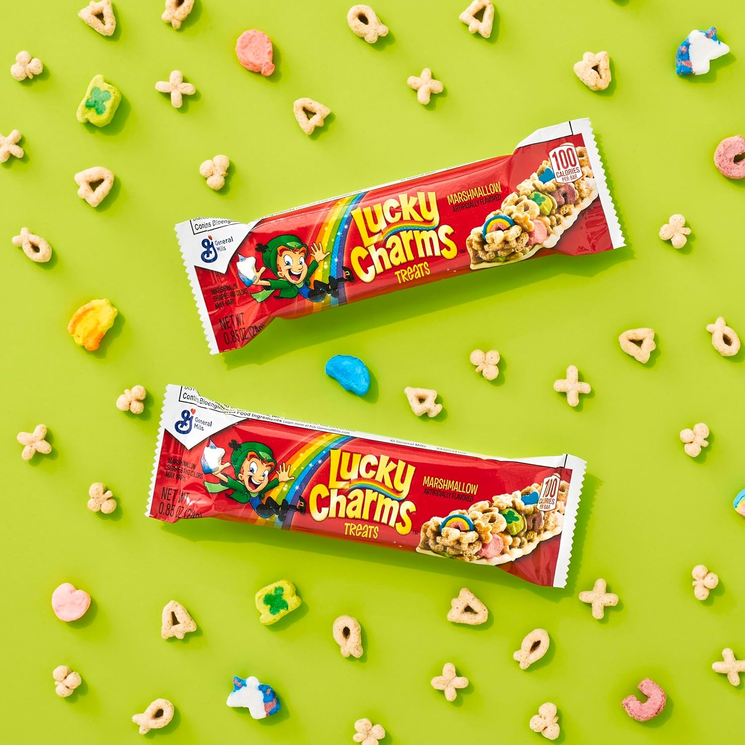 Lucky Charms Breakfast Cereal Marshmallow Treat Bars