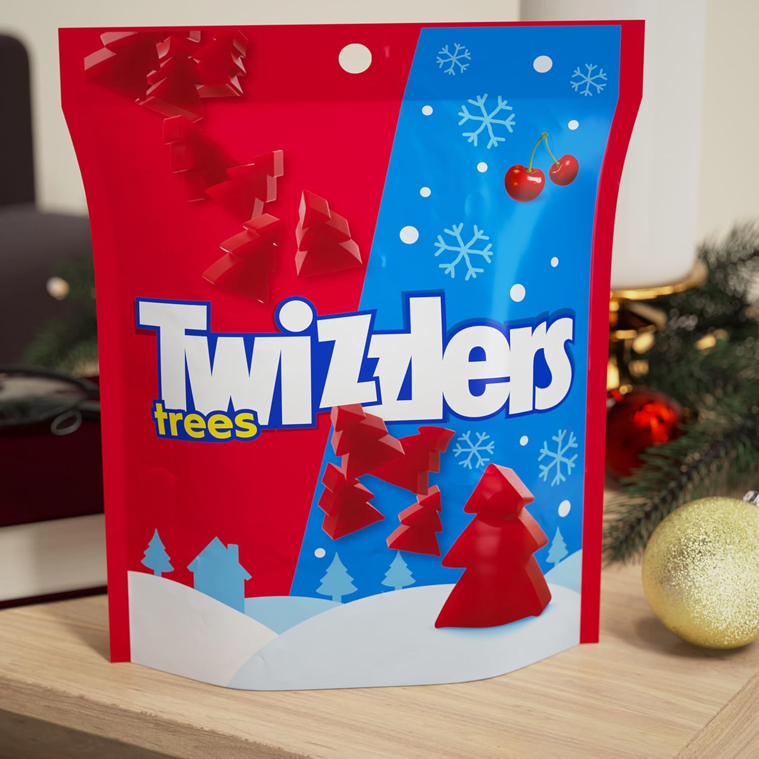 Twizzlers Cherry Flavored Trees Chewy Christmas Candy