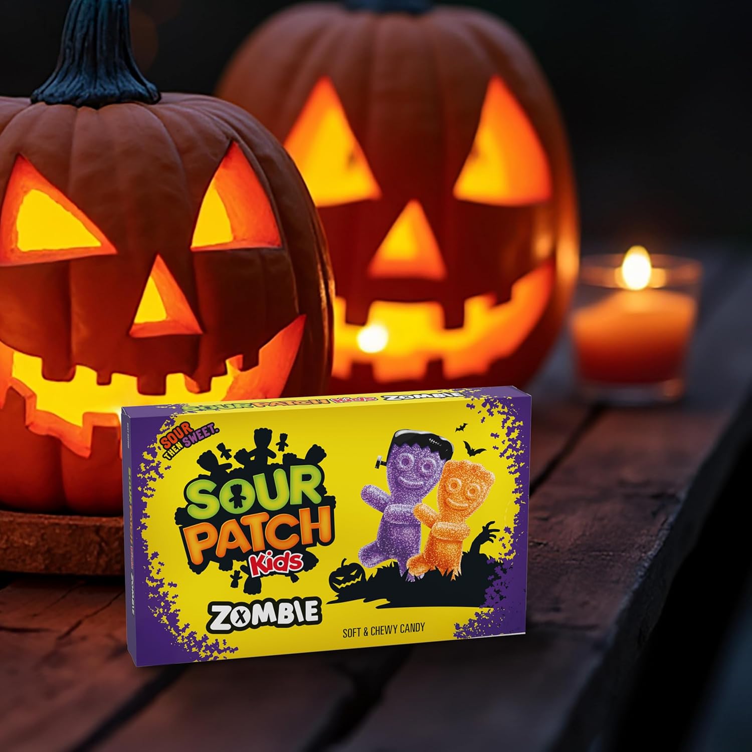 Sour Patch Kids Zombie Orange & Purple Soft & Chewy Halloween Candy