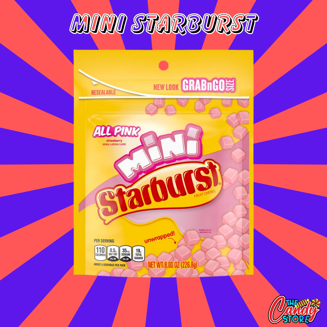 Mini Starburst Grab N Go - 226.8g - Vegeterian - Imported from the US by TCS