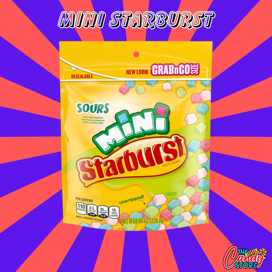 Mini Starburst Grab N Go - 226.8g - Vegeterian - Imported from the US by TCS