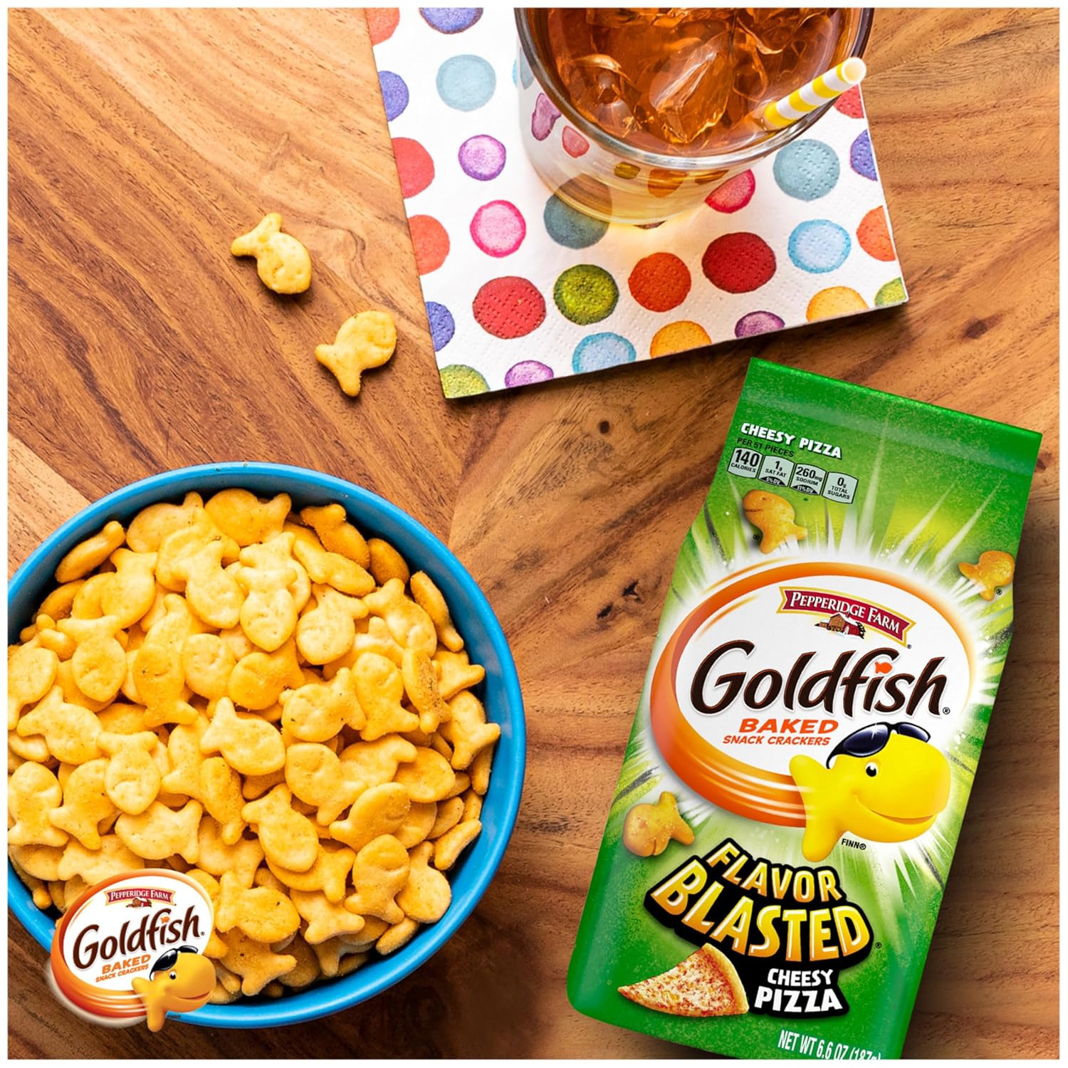 Goldfish Xtra Cheesy Pizza Blasted Baked Crackers