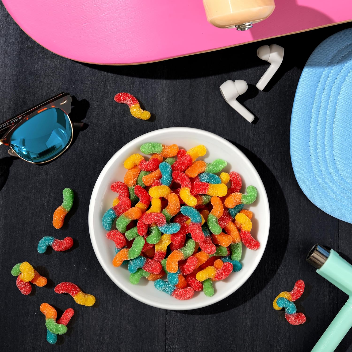 Trolli Sour Brite Mini Crawlers Sour Gummy Worms Box