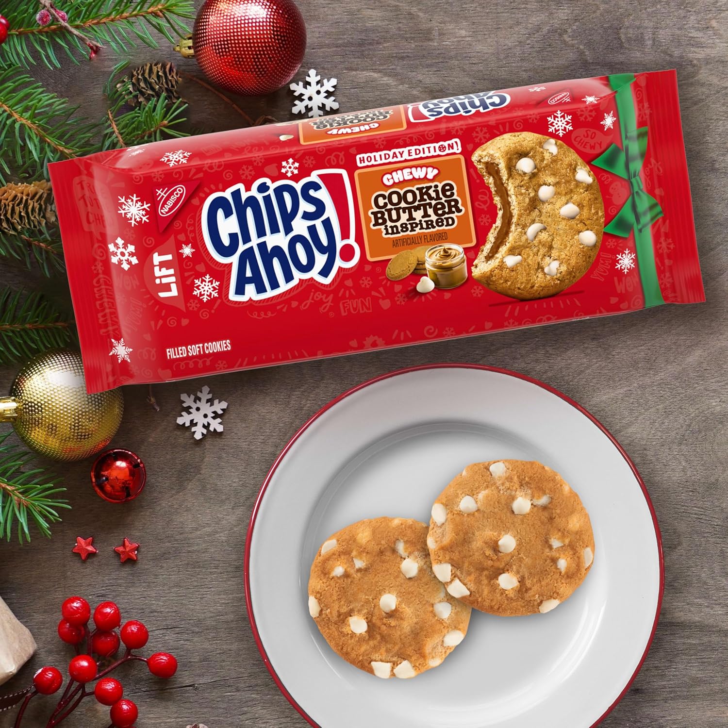 Chips Ahoy! Holiday Cookie Butter Chewy Cookie