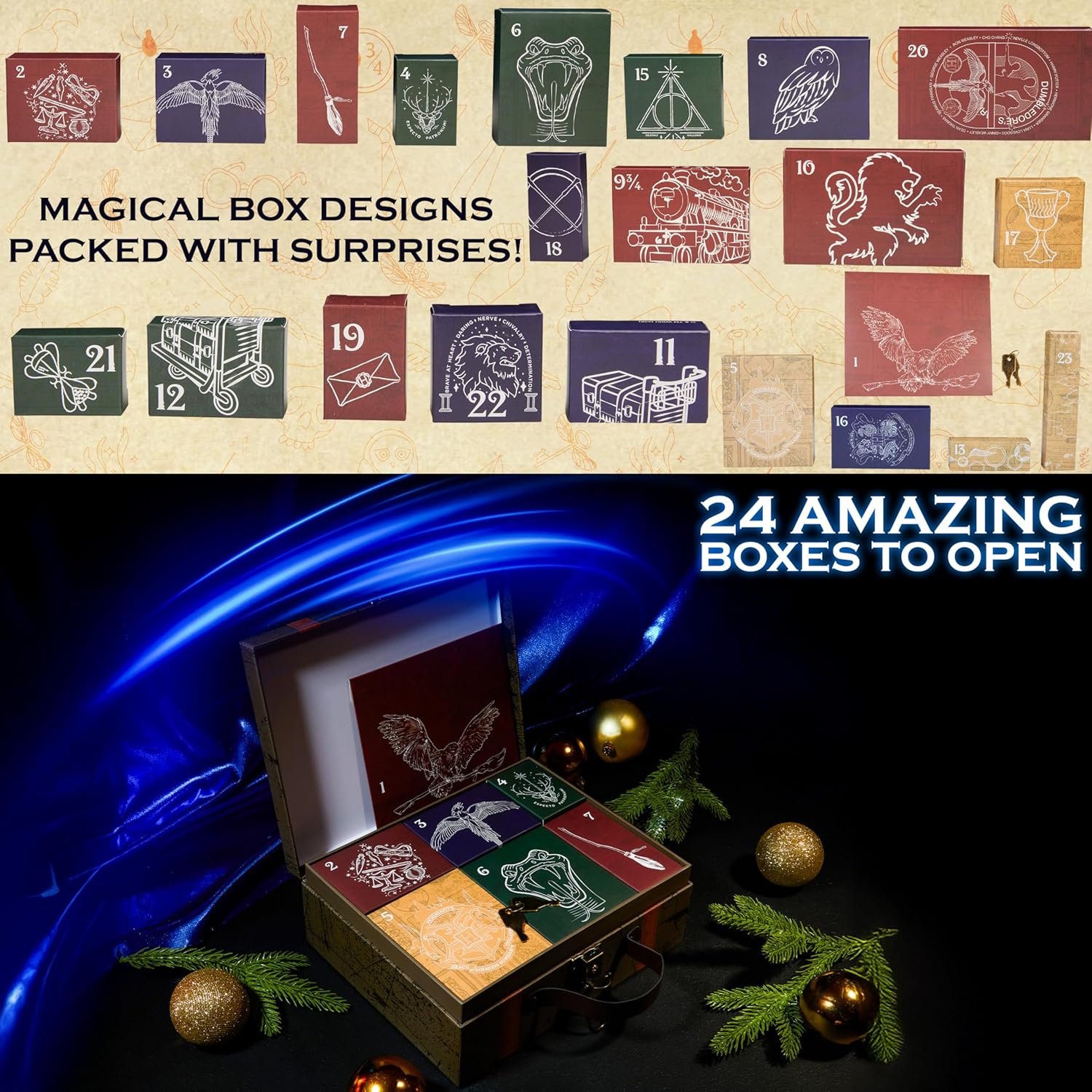 Harry Potter Girls Gift Advent Calendar Brown Case 2025