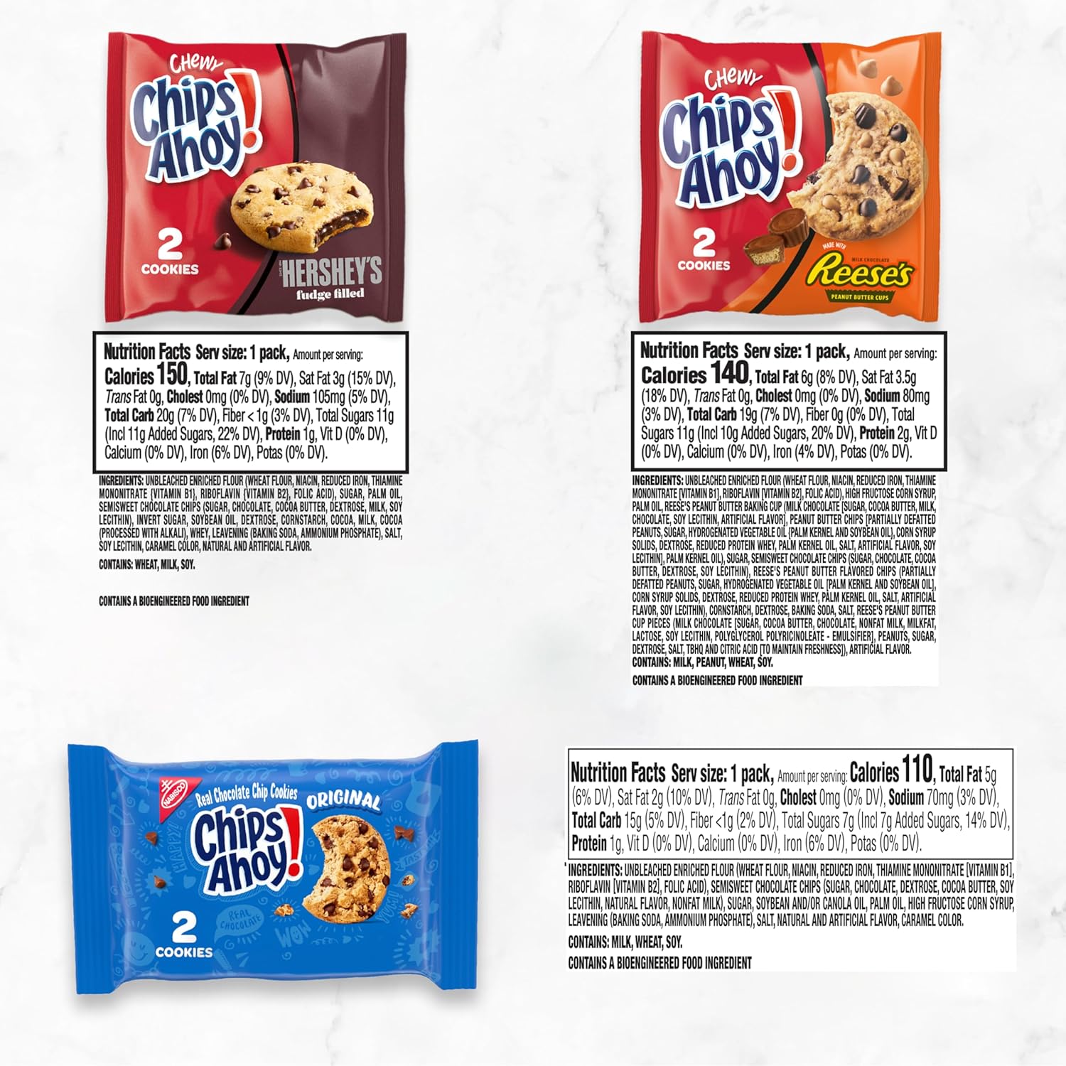 Chips Ahoy! Reese's Chewy Chocolate Chip (Pack Of 2 Cookies)