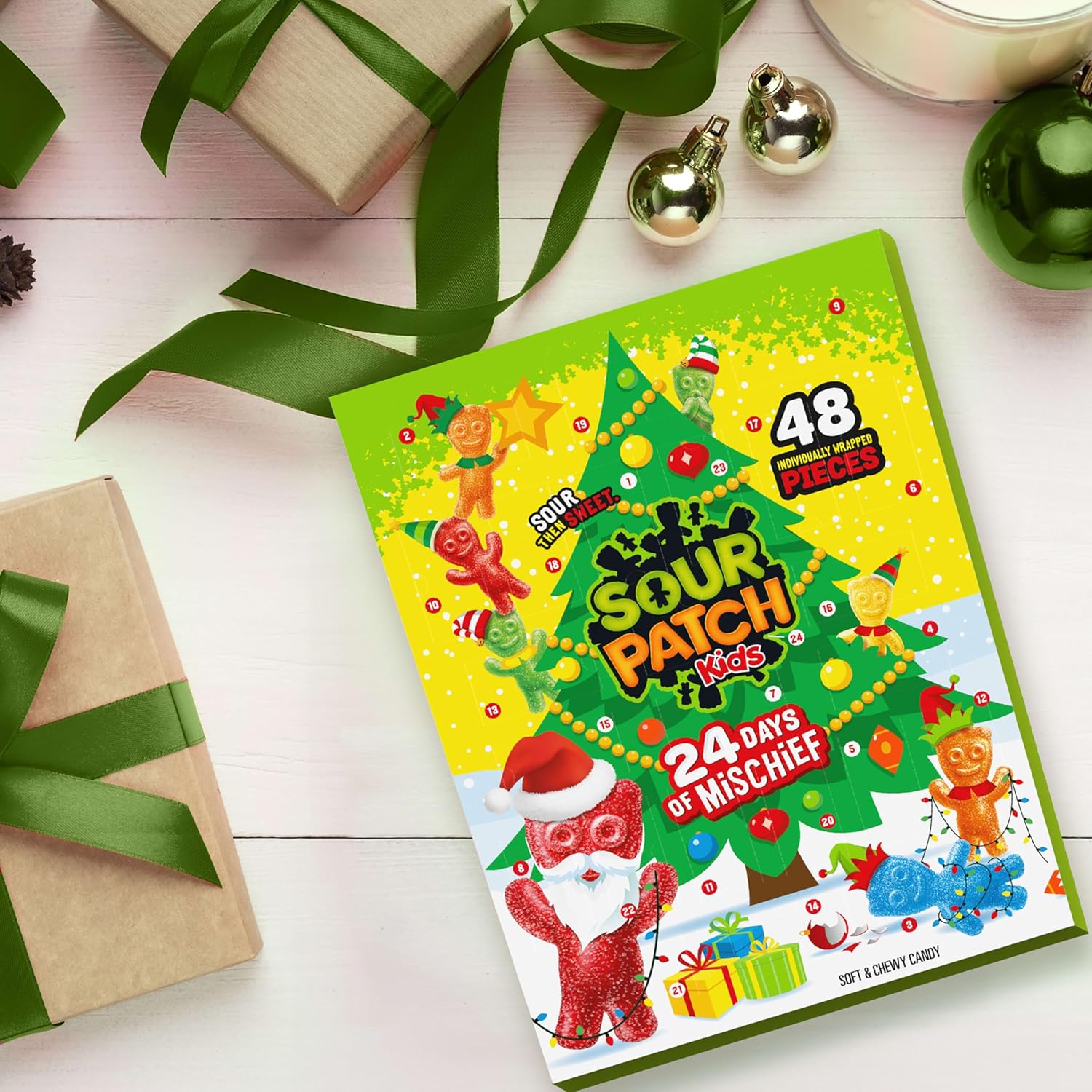 Sour Patch Big Kids Holiday Advent Calendar Soft & Chewy Candy