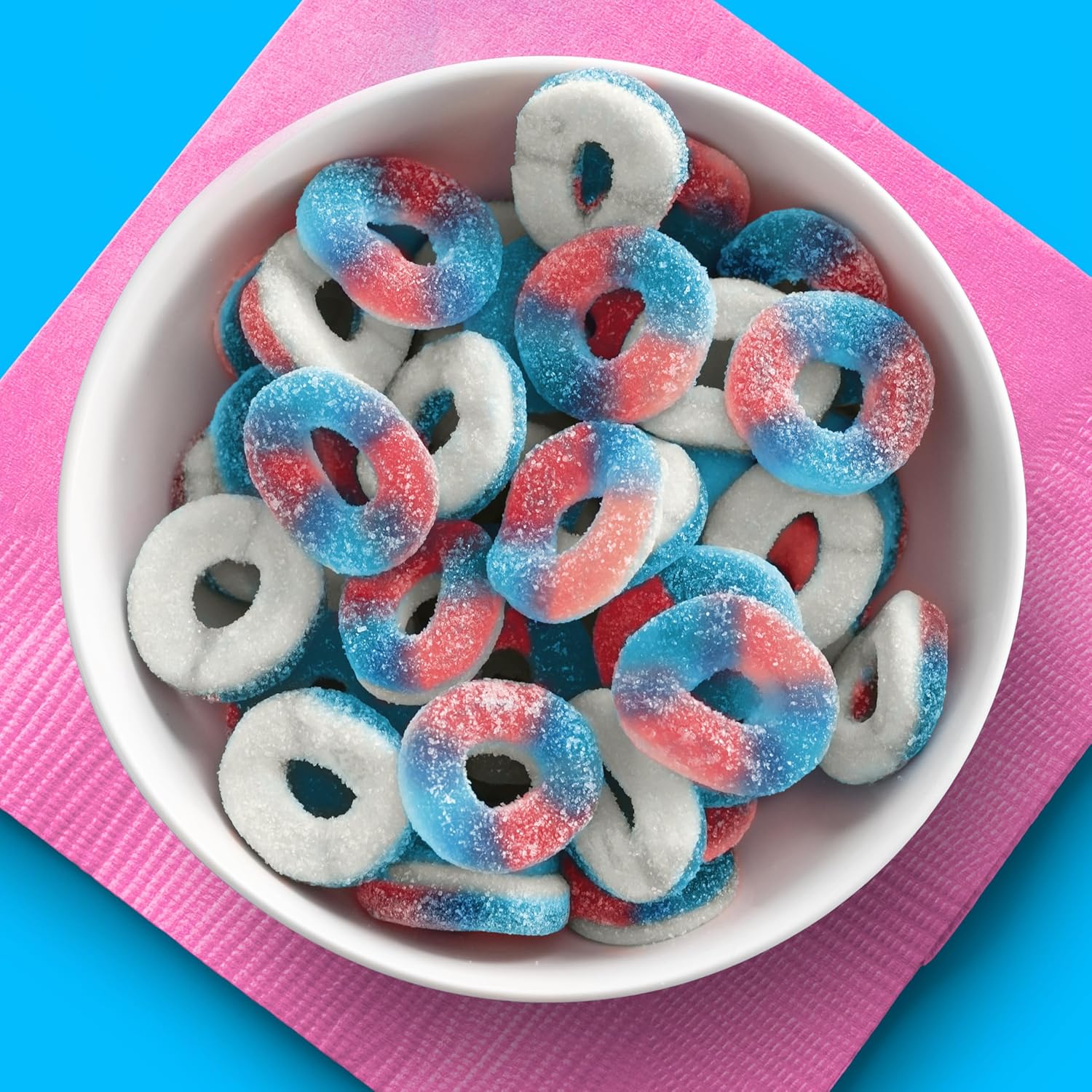 SweeTARTS Blue Punch, Strawberry & Cream Gummy Halos