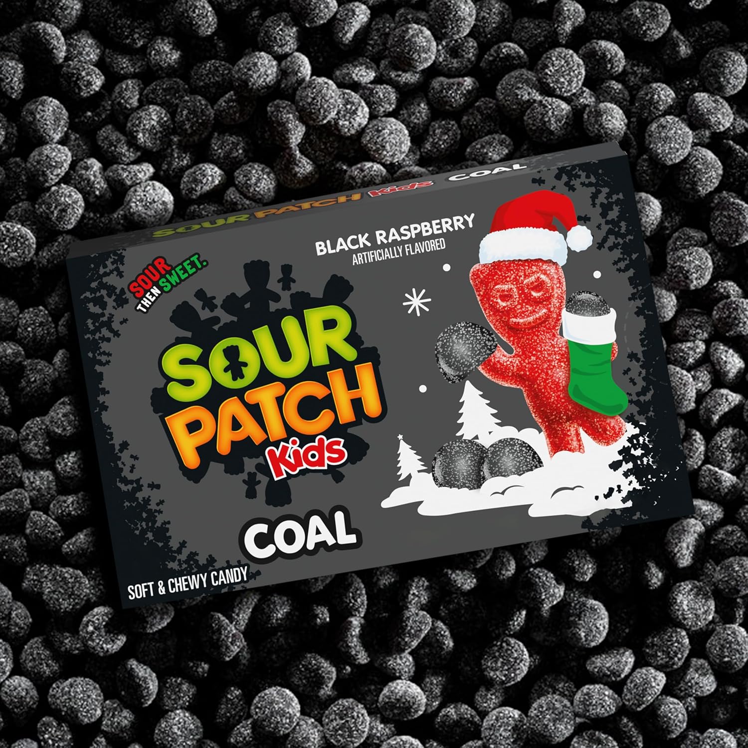 Sour Patch Kids Coal Black Raspberry Soft Chewy Candy