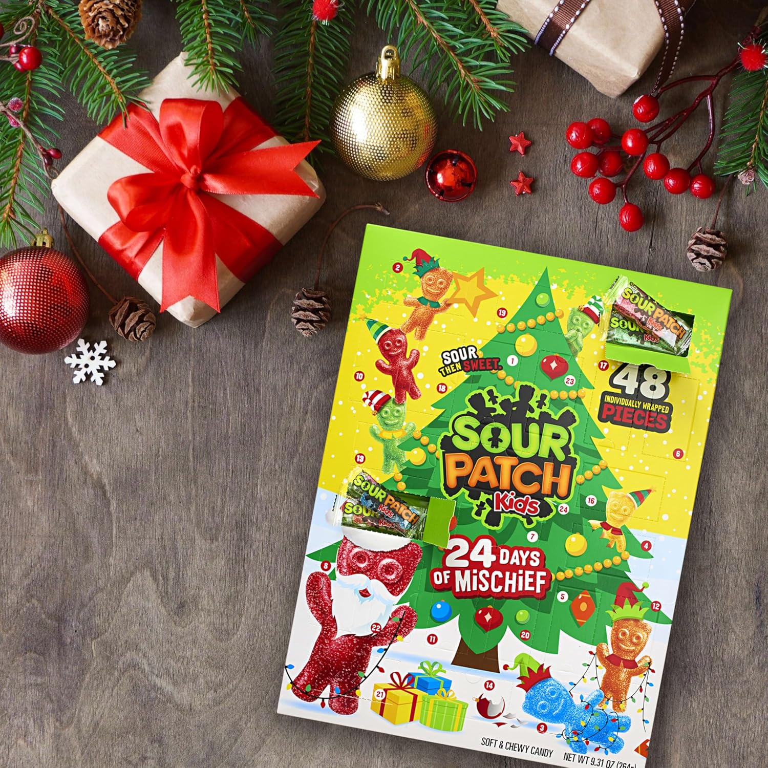 Sour Patch Big Kids Holiday Advent Calendar Soft & Chewy Candy