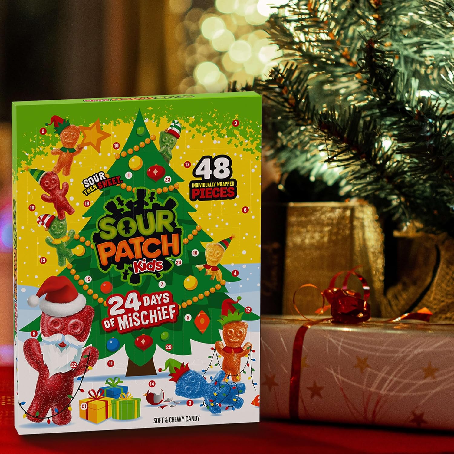 Sour Patch Big Kids Holiday Advent Calendar Soft & Chewy Candy