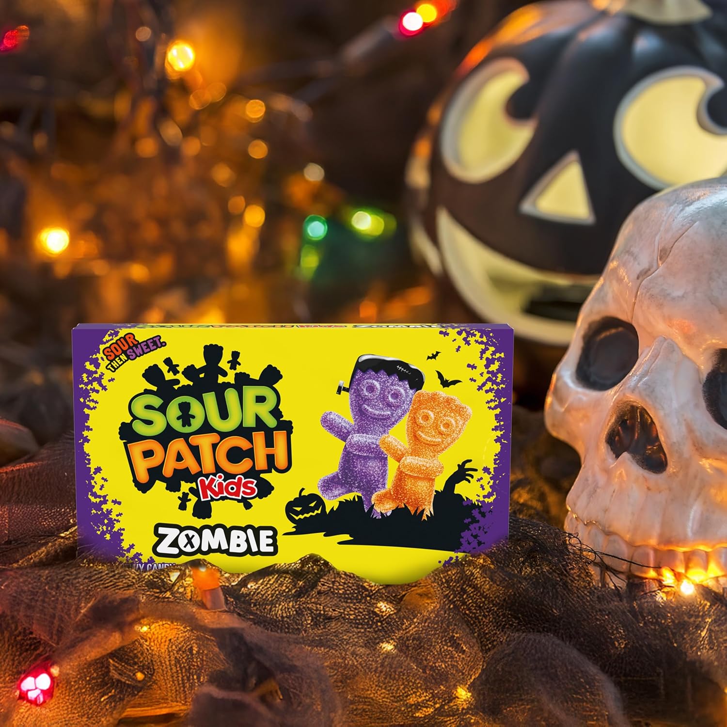 Sour Patch Kids Zombie Orange & Purple Soft & Chewy Halloween Candy