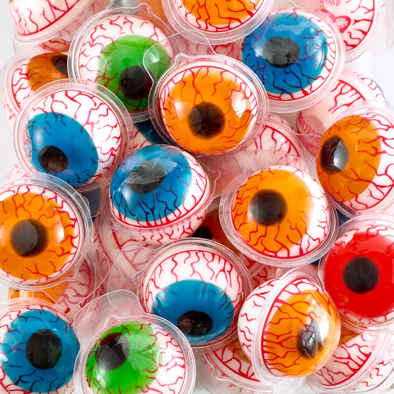 Spooky Halloween Gummy Eyeball with Jelly Filling Candy