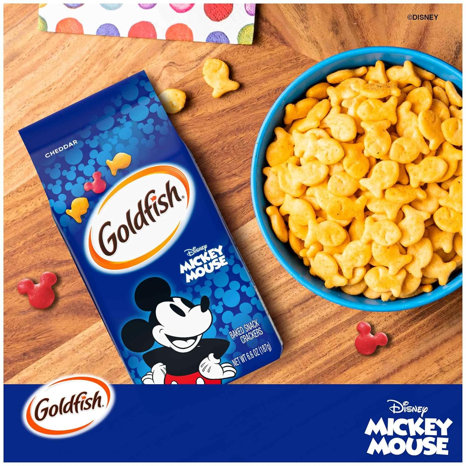 Goldfish Mickey Mouse Cheddar Crackers