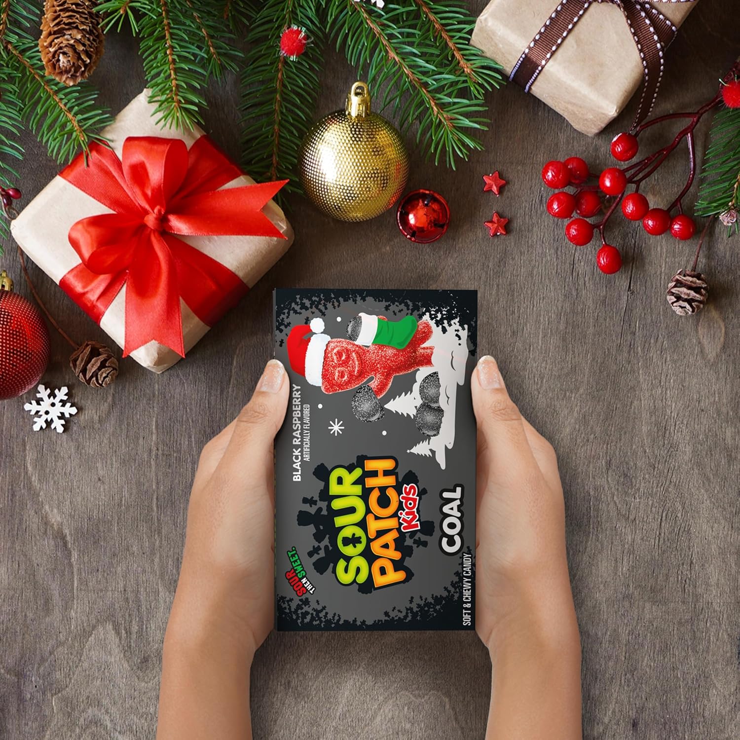 Sour Patch Kids Coal Black Raspberry Soft Chewy Candy