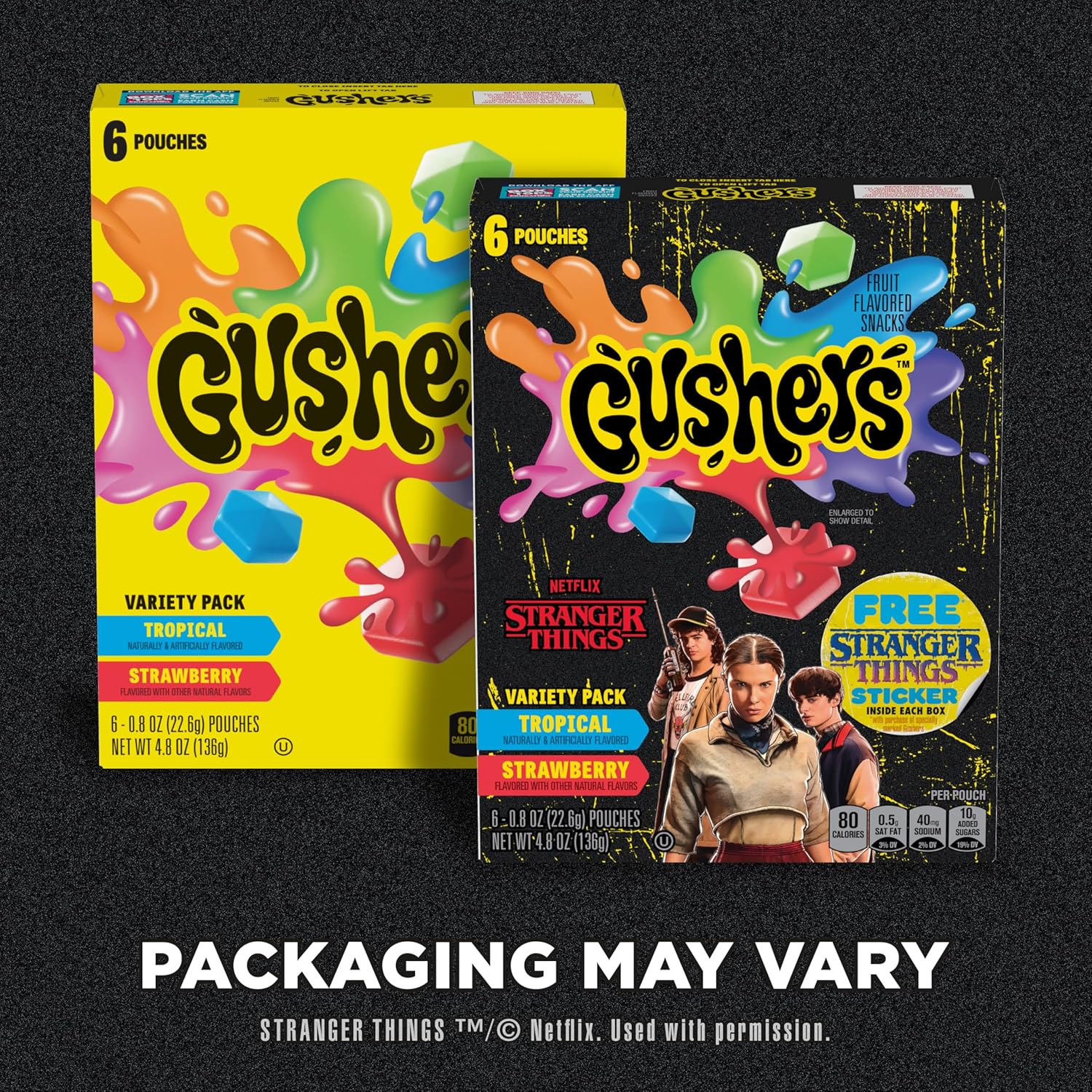 Gushers Tropical & Strawberry Fruit Flavoured Snack Box