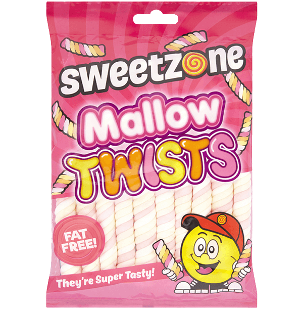 Sweetzone Mallow Twists 190g sharing bag