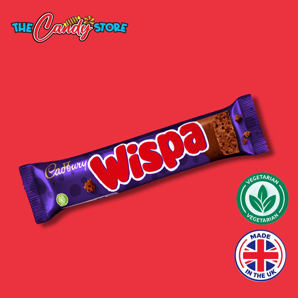 a pack of cadbury wispa chocolate, 36g