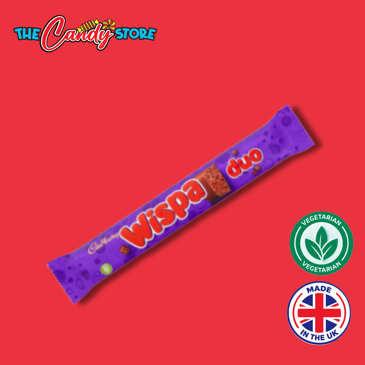 A pack of Cadbury wispa duo chocolate bar, 47.4g