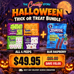 Halloween Trick or Treat Bundle: 4 PEEPS + Joyride Blue Raspberry