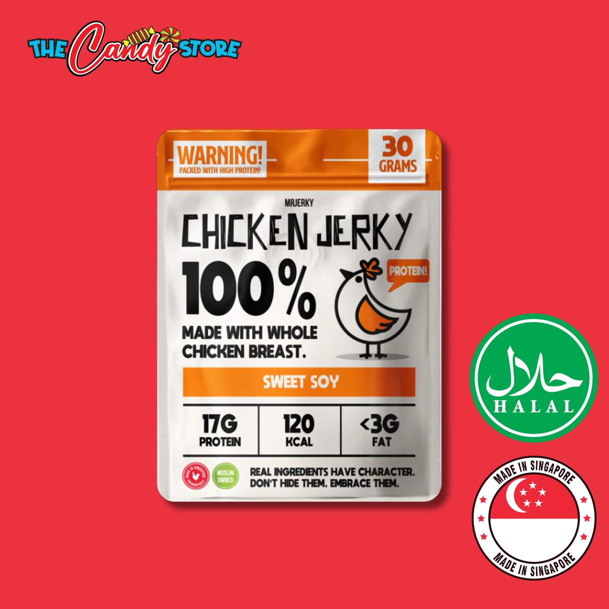 Mr Jerky Sweet Soy Chicken Jerky 30g