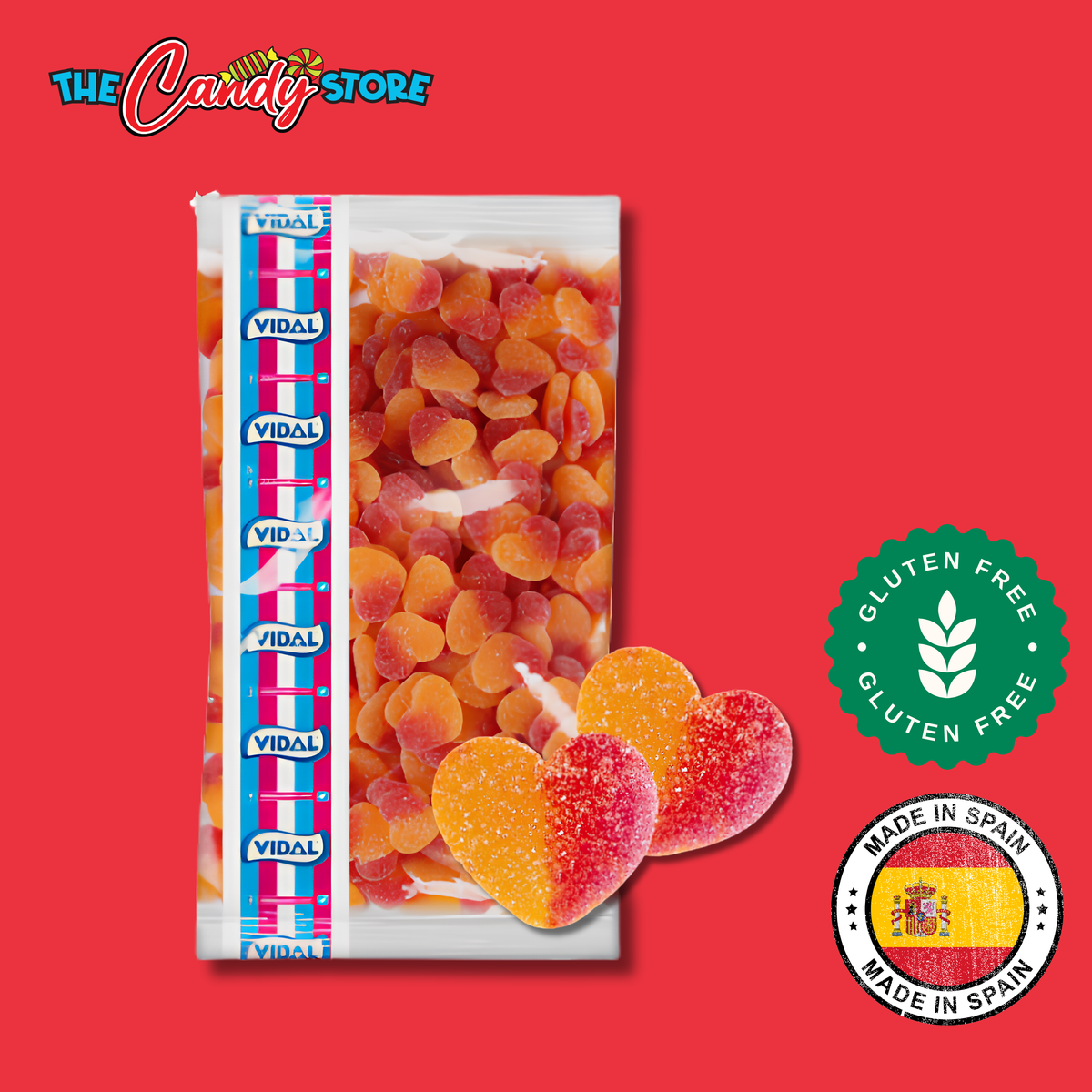 Vidal Peach Hearts Bag, 3kg