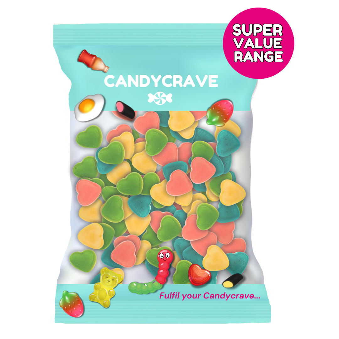 Candycrave Super Value Multicolour Hearts 1kg