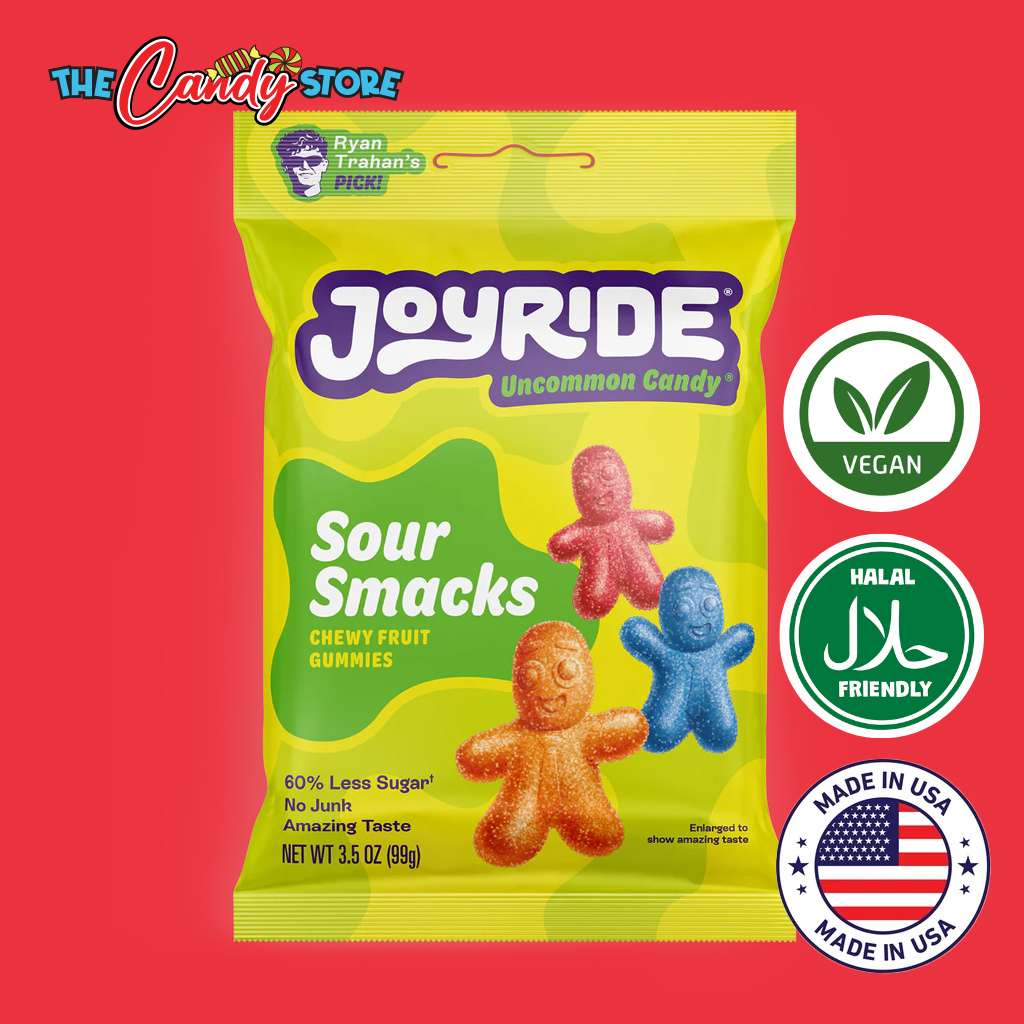 Joyride Sour Smacks Chewy Fruit Gummies