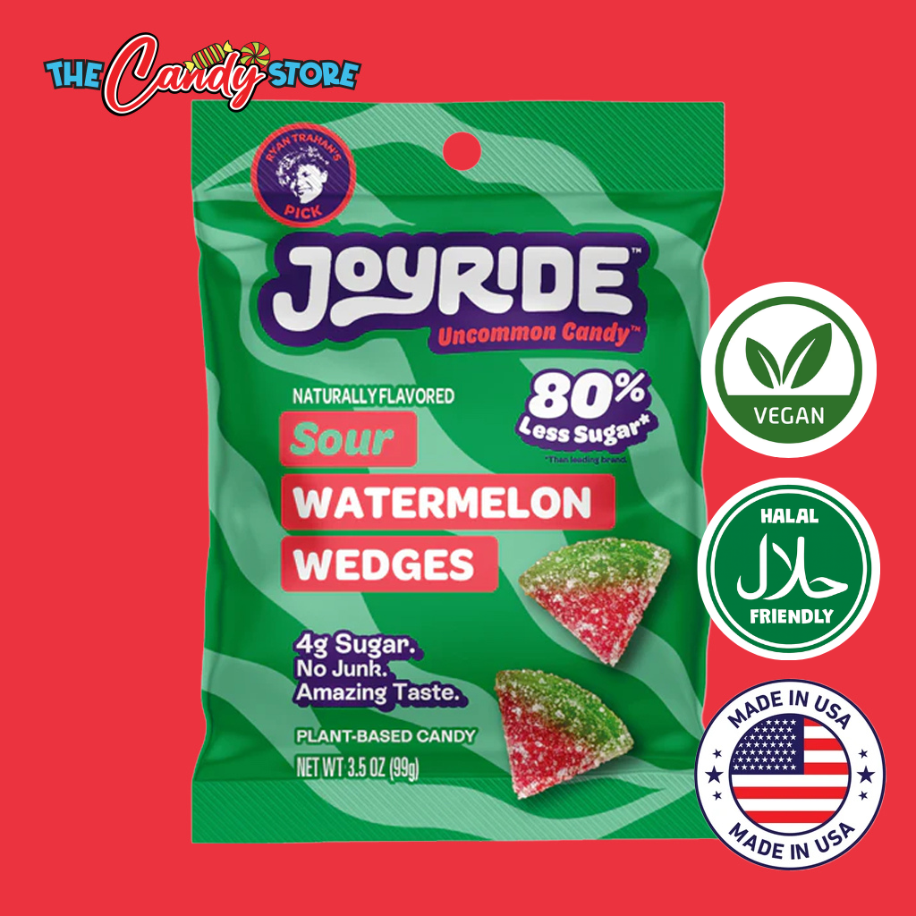 Joyride Sour Watermelon Wedges Candy