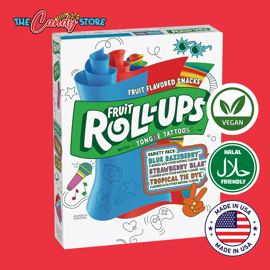 Fruit Rolls-Ups Tongue Tattoos Rolls (Rolls of 10)