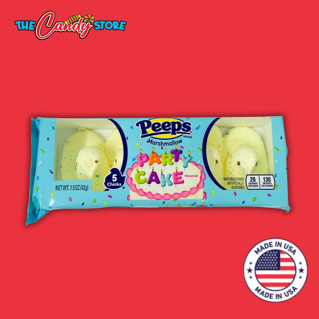 PEEPS Party Cake Chicks Marshmallow Candy