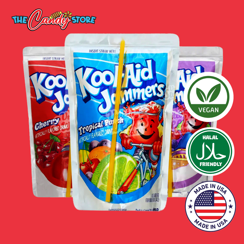 Kool-Aid Jammers Flavored Fruity Juice Drink Pouch