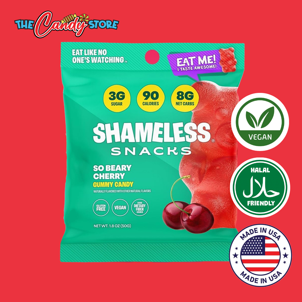 Shameless Snacks So Beary Cherry Healthy Gummy Candy
