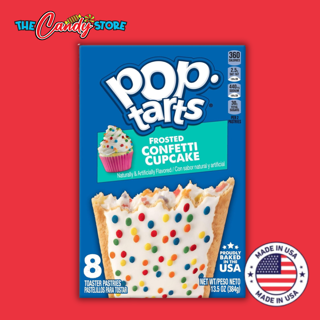 Pop Tarts Frosted Confetti Cupcake Toaster Pastries Box
