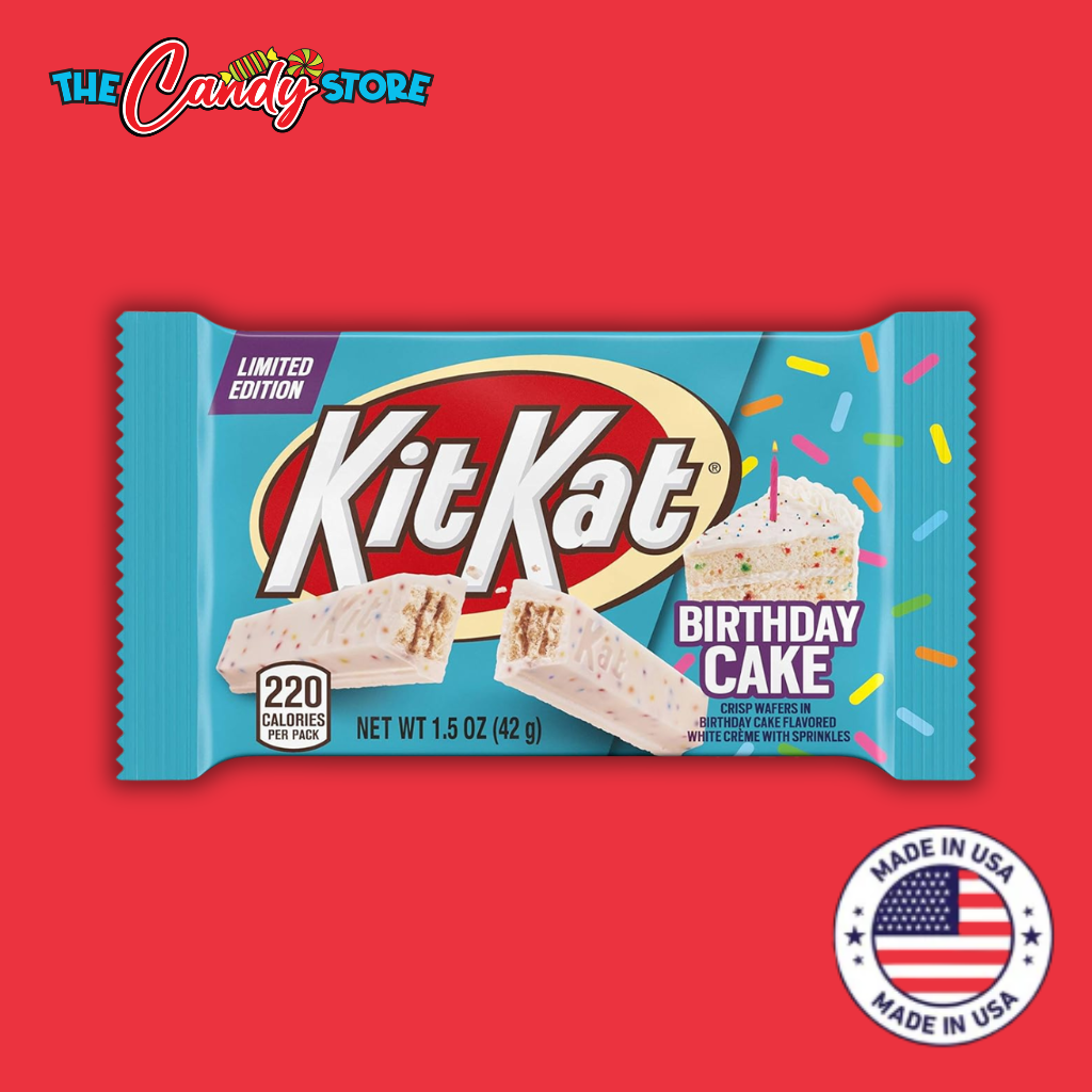 Kit Kat Birthday Cake Creme with Sprinkles Flavored Wafer Bar