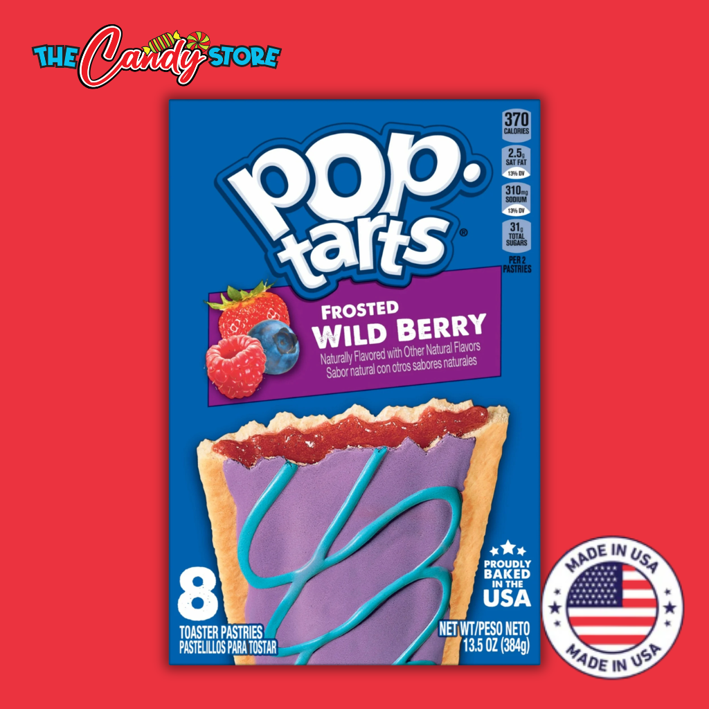 Pop Tarts Frosted Wild Berry Toaster Pastries Box