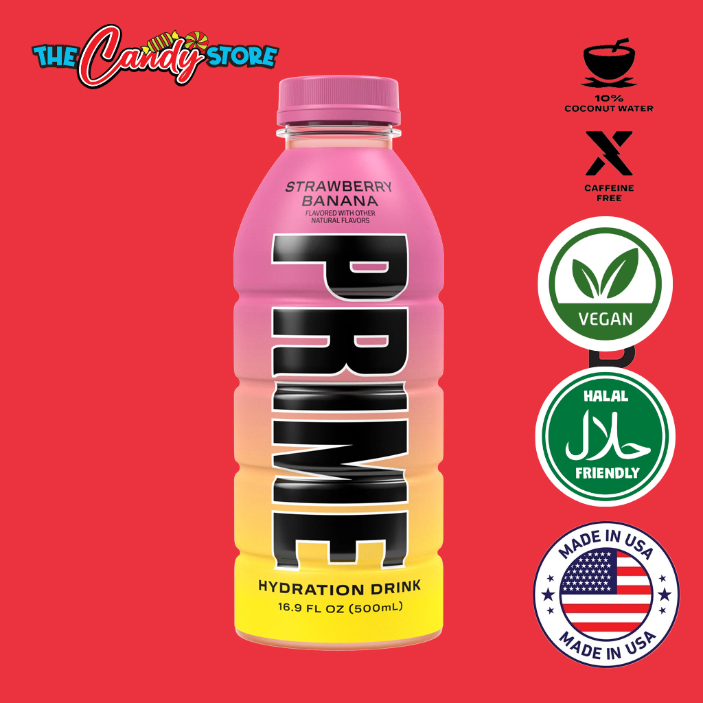 Prime Strawberry Banana Sports Drink 500ml
