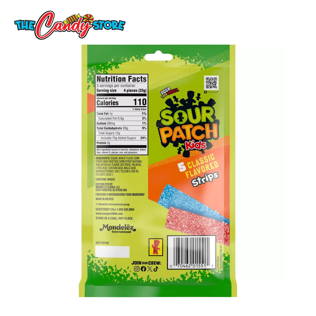 Sour Patch Kids Strips Assorted Soft Candy