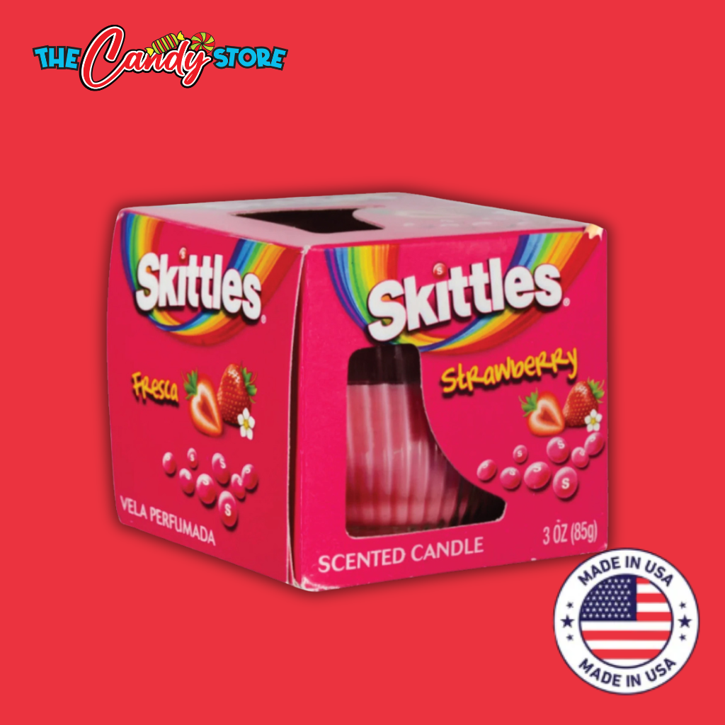 Skittles Strawberry Scented Candles