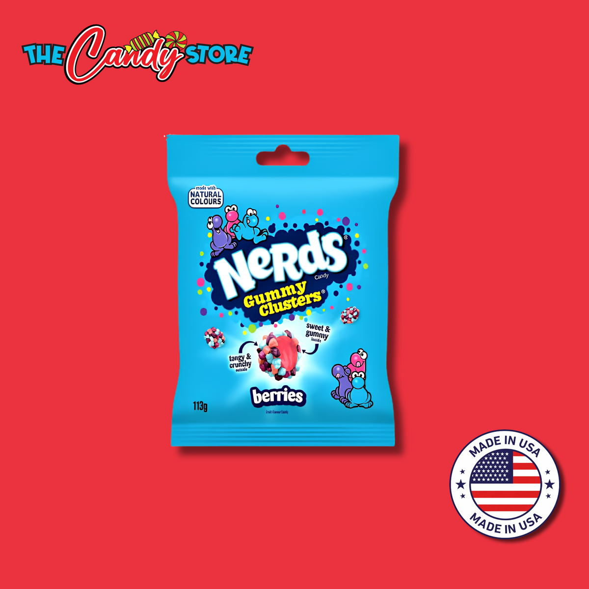 Nerds Gummy Clusters Berries Fruit Flavour Candy Bag